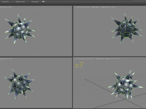 cartoon nail ball - rivet 3D Model