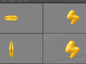 cartoon lightning icon 3D Model
