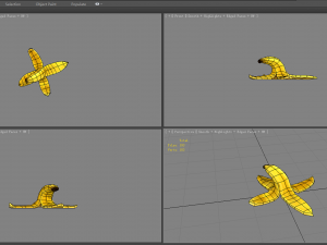 cartoon banana peel - tilt 3D Model