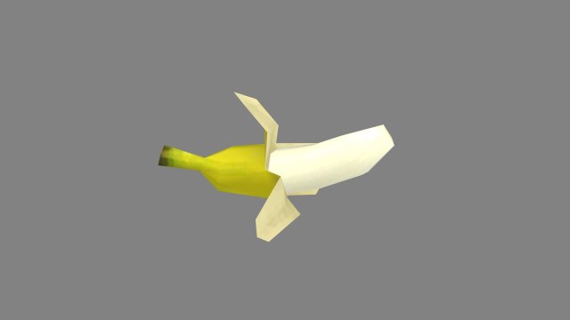 peeled banana - cartoon banana peel Modèle 3D .c4d .max .obj .3ds .fbx .stl .blend 
