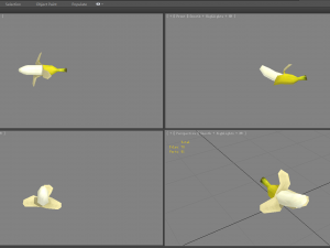peeled banana - cartoon banana peel Modèle 3D