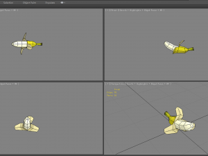 peeled banana - cartoon banana peel Modèle 3D