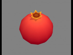 cartoon fruits - lemon-watermelon-pineapple-strawberry-hami Modèle 3D