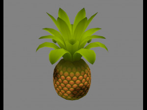 moldy fruits -coconut-banana-pomegranate-apples-pear-orange 3D 模型
