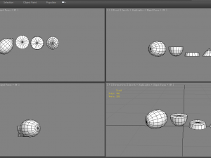 cartoon fruit - lemon and slice 3D Model