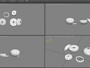 cartoon vegetable - onion and slice Model 3D