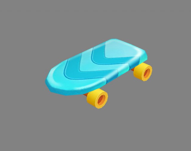 cartoon toy four-wheeled scooter Modelo 3D .c4d .max .obj .3ds .fbx .stl .blend 