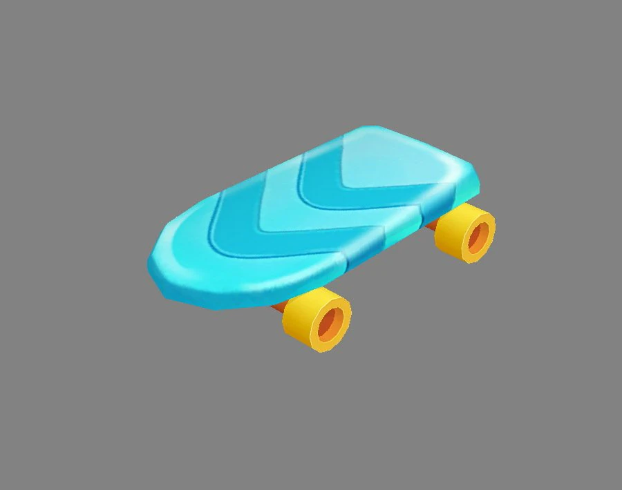 cartoon toy four-wheeled scooter 3D Model .c4d .max .obj .3ds .fbx .stl .blend 