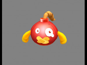 cartoon grenade bomb 3D Model