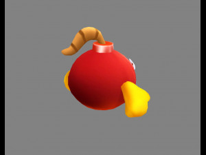 cartoon grenade bomb 3D Model