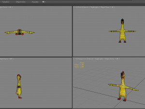 cartoon screaming chicken toy - prank props Modello 3D