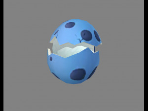 cartoon new born bird - chicken Modello 3D