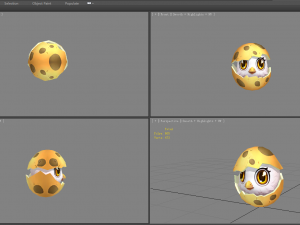 cartoon new born bird - chicken Modello 3D
