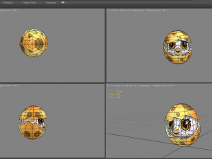 cartoon new born bird - chicken Modello 3D