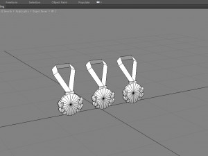 cartoon medals Model 3D