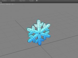 cartoon snowflake 3D 모델
