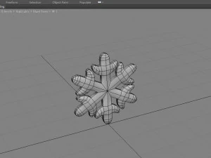 cartoon snowflake 3D Model