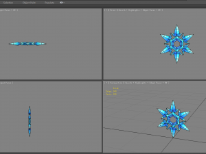 cartoon snowflake icon 3Dモデル