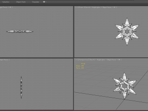 cartoon snowflake icon 3Dモデル