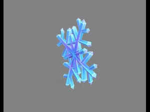 cartoon snowflake 3D Model