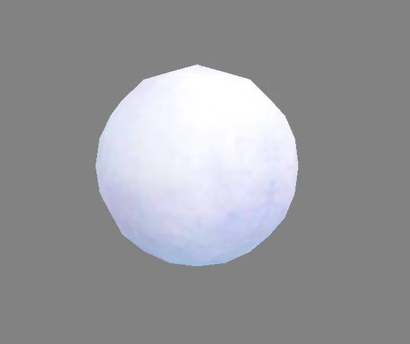 cartoon snowball 3D Model .c4d .max .obj .3ds .fbx .stl .blend 