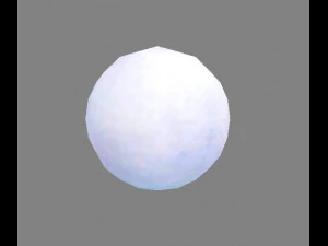 bola salju kartun Model 3D