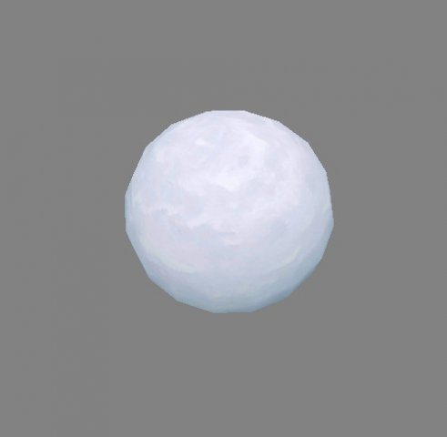 cartoon snowball 3D Model .c4d .max .obj .3ds .fbx .stl .blend 