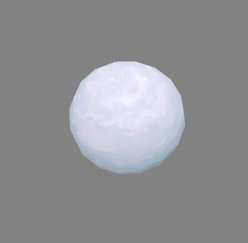 cartoon snowball 3D Model .c4d .max .obj .3ds .fbx .stl .blend 