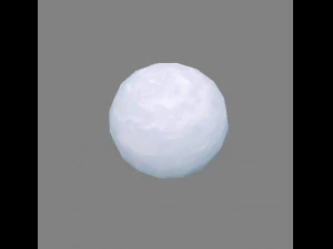 bola salju kartun Model 3D
