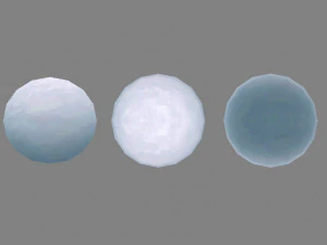 cartoon snowball 3D Model