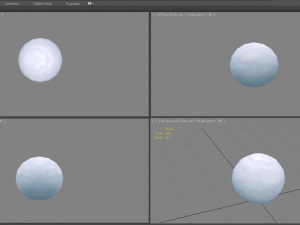 cartoon snowball 3D Model