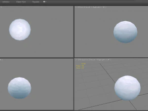 cartoon snowball 3D Model