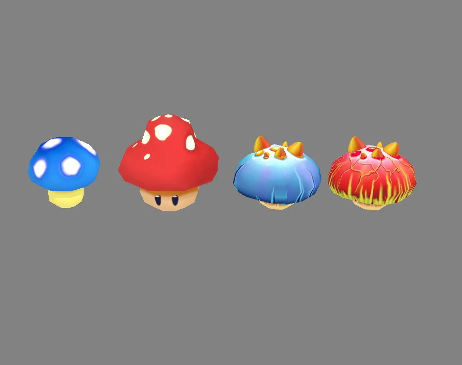 cartoon poisonous mushroom 3D Model .c4d .max .obj .3ds .fbx .stl .blend 