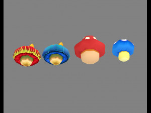 cartoon poisonous mushroom 3D Model