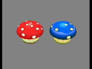 cartoon poisonous mushroom 3Dモデル