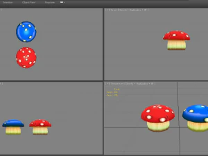 cartoon poisonous mushroom 3D Model