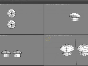 cartoon poisonous mushroom 3D Model