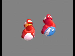 cartoon boxing gloves 3D Model