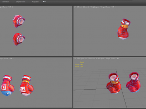 cartoon boxing gloves Modelo 3D