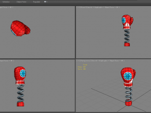 cartoon spring gloves - trick toy 3D Модель