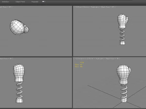cartoon spring gloves - trick toy 3D Model