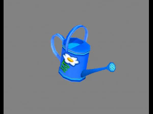 cartoon watering can - spray bottle 3D Model