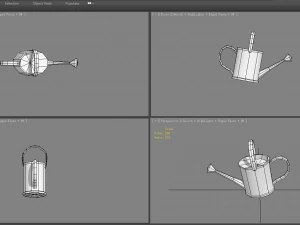 cartoon watering can - spray bottle 3D Model