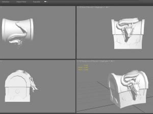 chinese dragon treasure box a - treasure chest 3D Model