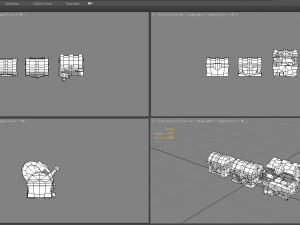 cartoon crystal treasure chest 3D-Modell