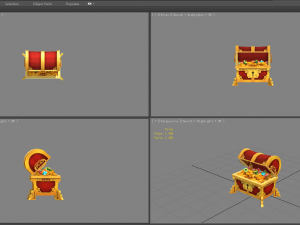 cartoon chinese treasure chest 3Dモデル