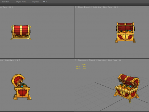 cartoon chinese treasure chest 3Dモデル