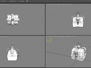 cartoon crown treasure chest 3D Model