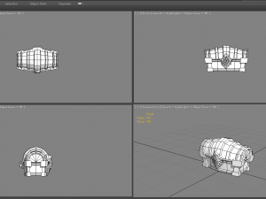 cartoon treasure chest 3D Model