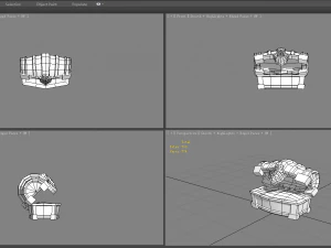 cartoon treasure chest 3D Model